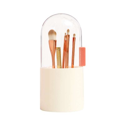 Storage tube dustproof eyebrow pencil cosmetic beauty brush storage box nail tool storage bucket