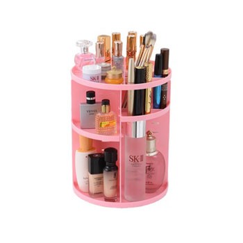 Plastic rotating lipstick cosmetic skin care bottle cosmetic brush storage rack box