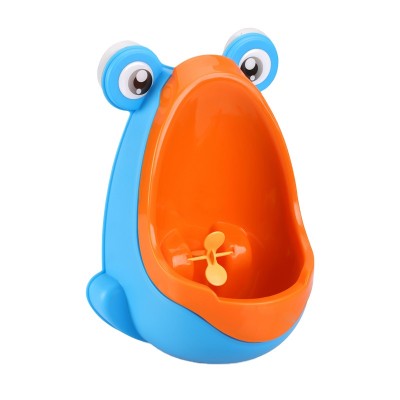 2019 China supplier wholesale low price frog design plastic wall mount children standing urinal